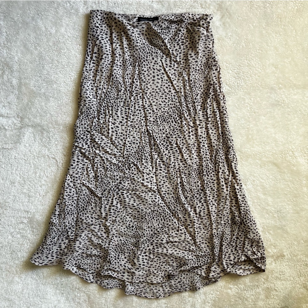 Leopard Print Midi Skirt
